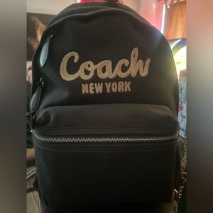Coach Black and Gold Men's Backpack
